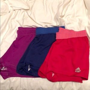 Set of three Adidas spandex